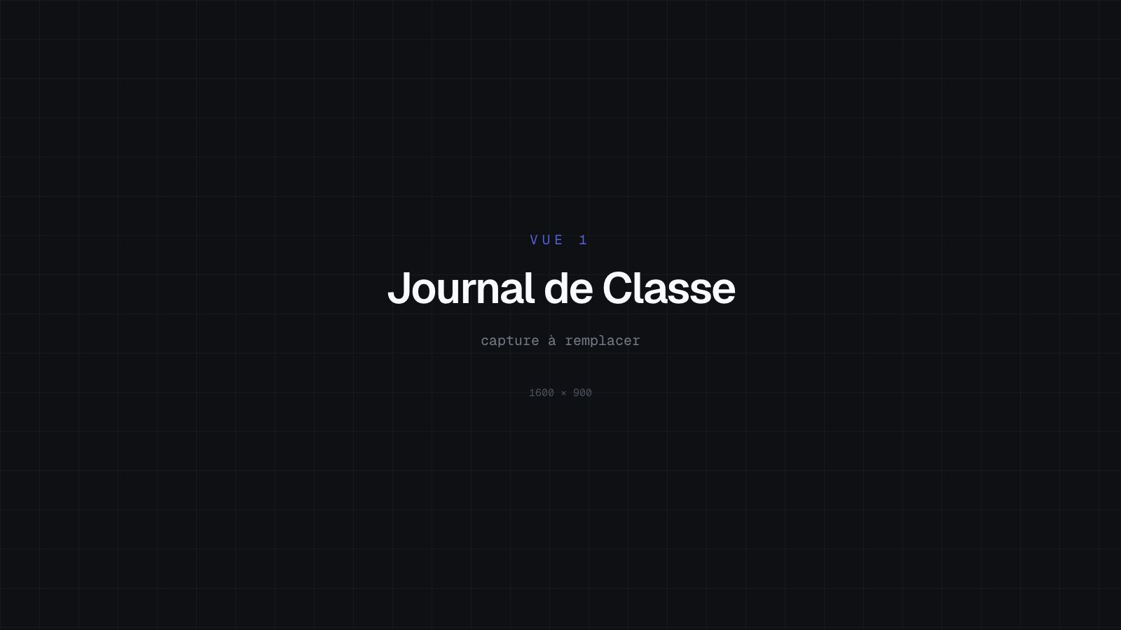 Tableau de bord d’une classe